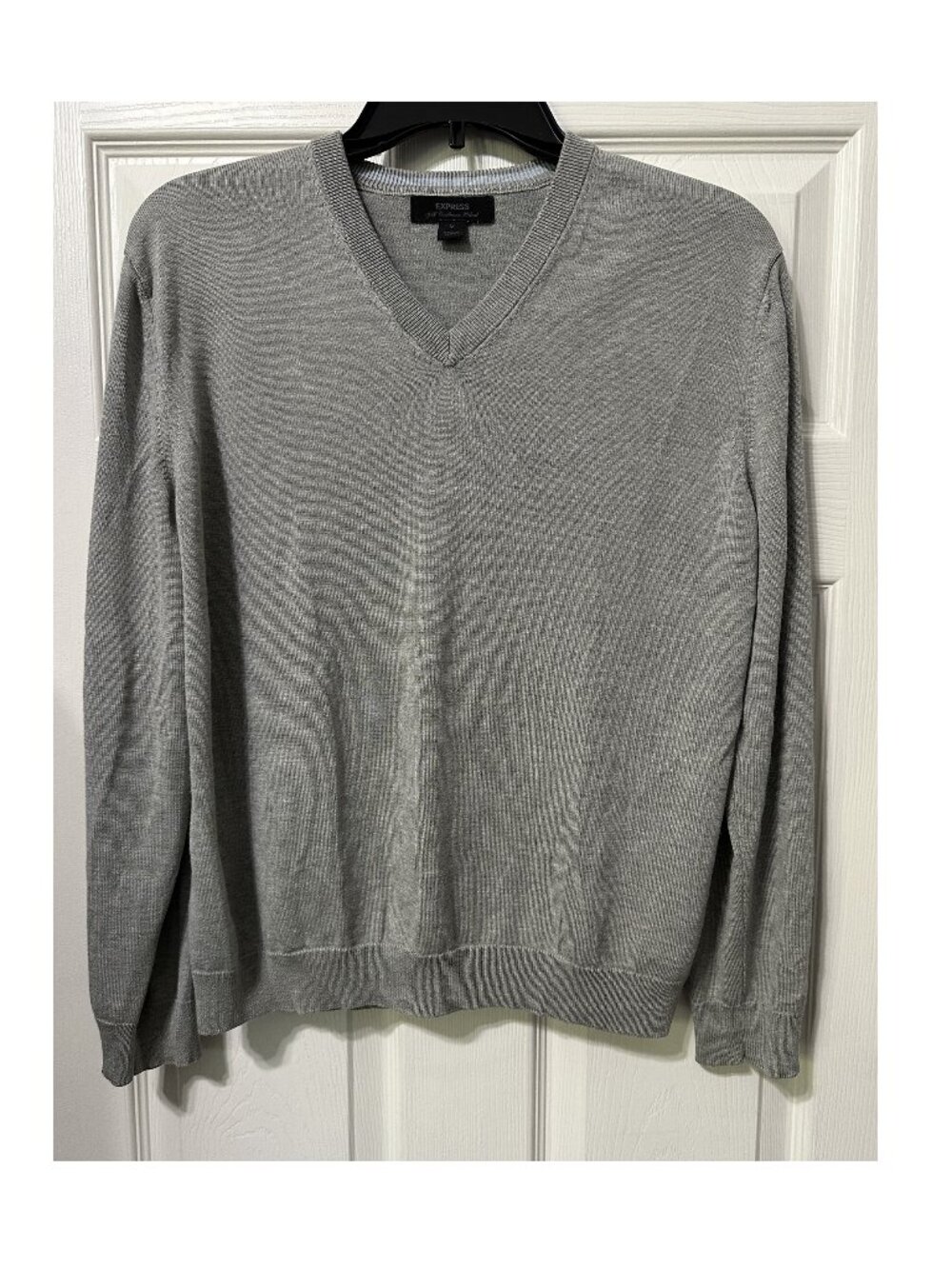Express Gray Sweater Silk & Cashmere Blend Size M